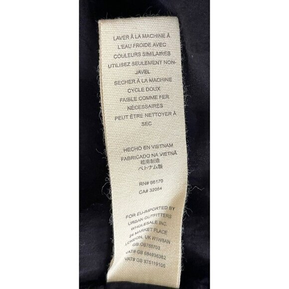 Free People Women's Sz S Black Linen Blend Bell Flared Sleeve Blazer Jacket - Picture 7 of 11